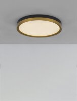 LED Deckenlampe rund Ø 40 cm in Schwarz Gold...