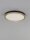 LED Deckenlampe rund Ø 40 cm in Schwarz Gold Metall warmweiß