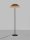 Stehlampe E27 148 cm Schwarz Braun Natur Rattan Metall