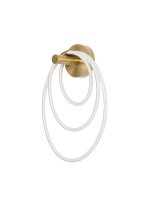 LED Wandlampe 50 cm hoch in Gold Metall warmweiß...