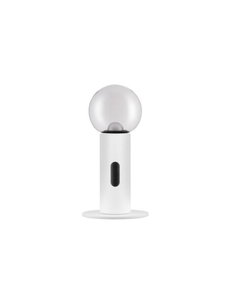 LED Nachttischlampe rund 30 cm Weiß dimmbar warmweiß Kugel