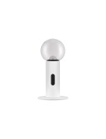 LED Nachttischlampe rund 30 cm Wei&szlig; dimmbar...