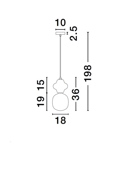 Hängeleuchte E14 18 cm breit Weiß Gelb höhenverstellbar