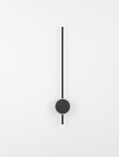 LED Wandlampe schmal 80 cm hoch Schwarz Minimalistisch