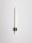 LED Wandlampe schmal 80 cm hoch Schwarz Minimalistisch