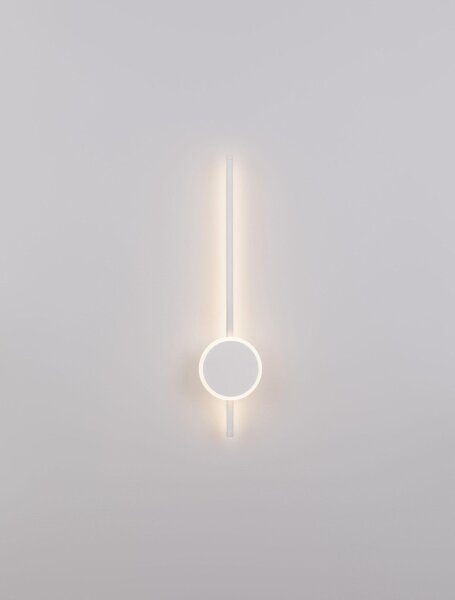 LED Wandleuchte Minimalistisch Schwarz 61 cm hoch schmal