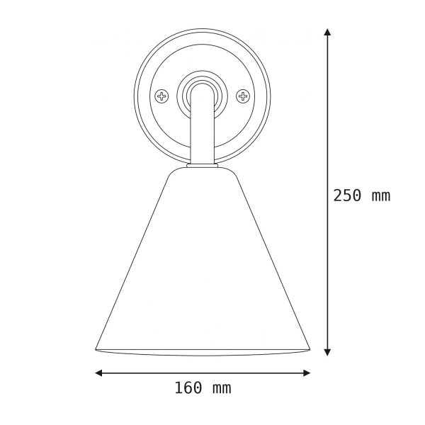 Lampe murale de style DANAE laiton couloir salon