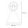 Lampe murale de style DANAE laiton couloir salon