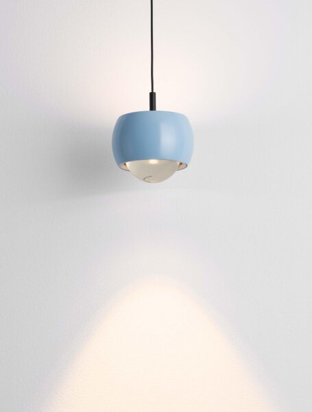LED Hängelampe Schwarz Blau Ø 9,6 cm schmal warmweiß Up Down