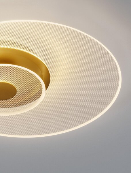 LED Deckenlampe Ø 50 cm in Gold dimmbar warmweiß GAYLE