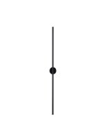 LED Wandlampe Bad schmal IP44 90 cm hoch Schwarz...