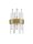 Wandlampe G9 30 cm hoch in Gold matt Klassisch Kristall