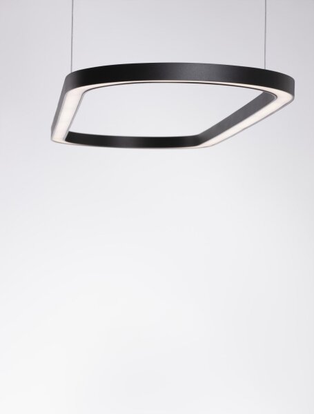 LED Pendelleuchte 120 cm lang Schwarz dimmbar Design 6989 lm