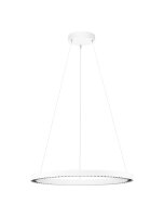 LED Pendelleuchte Ring &Oslash; 65 cm Wei&szlig; dimmbar...