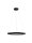 LED Pendelleuchte Schwarz Ø 65 cm dimmbar Ring warmweiß