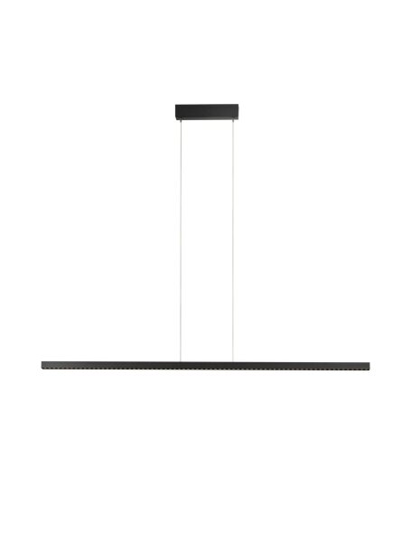 Schmale LED Pendelleuchte Schwarz 159 cm lang dimmbar Modern