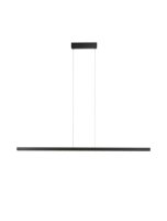Schmale LED Pendelleuchte Schwarz 159 cm lang dimmbar Modern