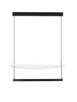 LED H&auml;ngelampe Design Schwarz Wei&szlig; 80 cm breit...