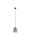 LED Pendelleuchte rund 14 cm breit Schwarz Grau Weiß Retro