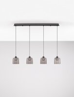 LED Pendelleuchte Schwarz Grau Weiß 100 cm lang...