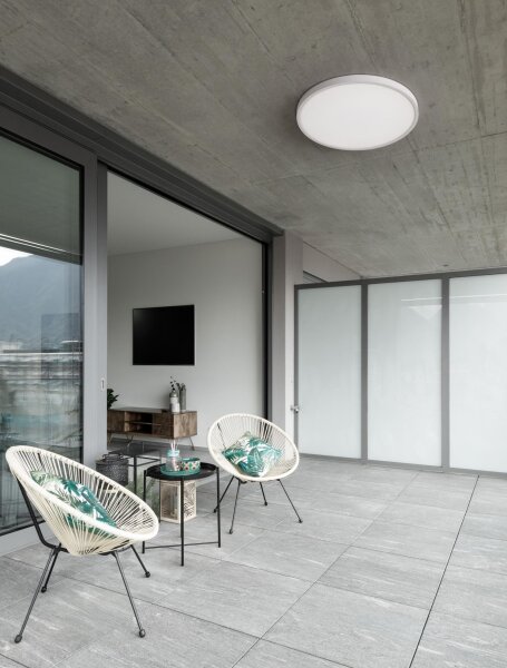 LED Deckenleuchte Ø 40 cm Weiß Farbwechsel 3000 bis 6500 K