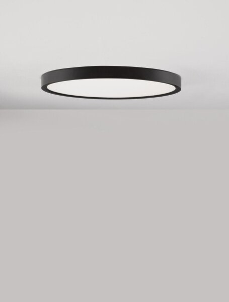 LED Deckenlampe Schwarz Ø 30 cm Farbwechsel GRAHAM 2400 lm