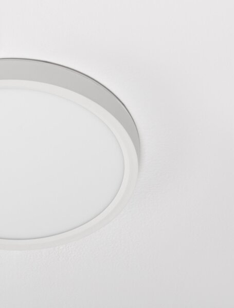 LED Deckenleuchte Weiß Ø 30 cm CCT 3000 bis 6500 K 2400 lm