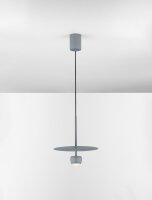 LED Hängelampe Retro Blaugrau Ø 30 cm schmal...
