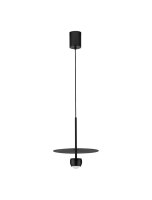 LED Hängelampe Ø 30 cm Schwarz...