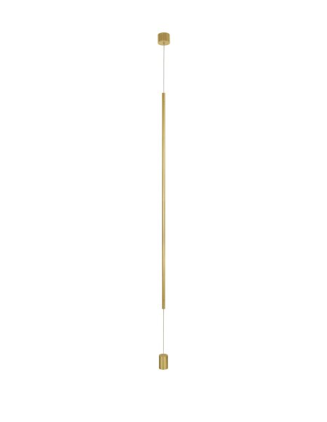 LED Hängelampe Design in Gold Ø 7 cm warmweiß HAINES 698 lm