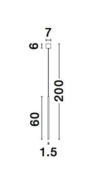LED Hängeleuchte in Gold Ø 1,5 cm höhenverstellbar Design