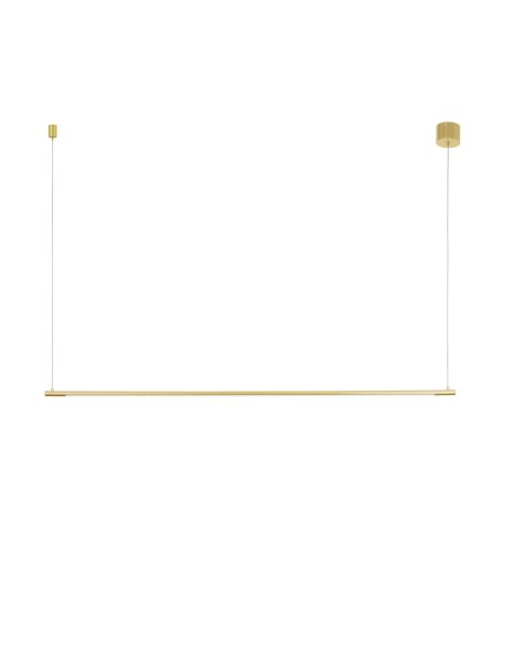 LED Hängelampe 120 cm lang in Gold höhenverstellbar Design