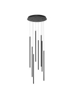 LED H&auml;ngelampe Schwarz 40 cm breit dimmbar Design...