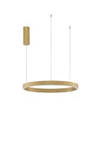 LED Pendelleuchte dimmbar in Gold &Oslash; 60 cm Ring...