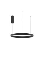 LED Pendelleuchte &Oslash; 60 cm dimmbar Schwarz...