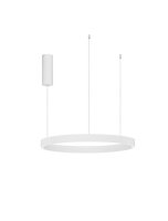 Runde LED H&auml;ngeleuchte Wei&szlig; &Oslash; 60 cm...