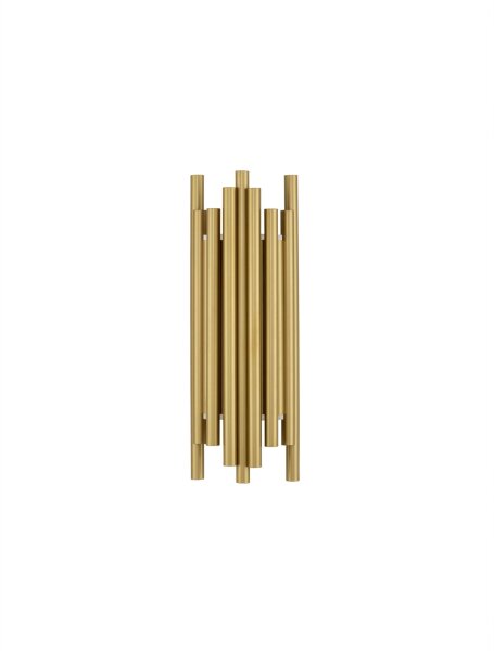 LED Wandlampe Up Down 50 cm hoch in Gold warmweiß HARLOW