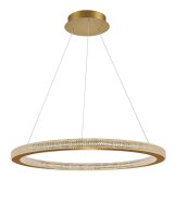 LED H&auml;ngeleuchte in Antik Gold &Oslash; 80 cm...
