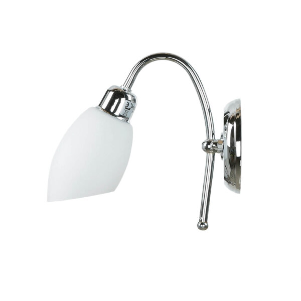 Lampe de salle de bain chrome laiton véritable E14 inoxydable ISMENE