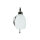Lampe de salle de bain chrome laiton véritable E14 inoxydable ISMENE