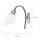 Lampe de salle de bain chrome laiton véritable E14 inoxydable ISMENE