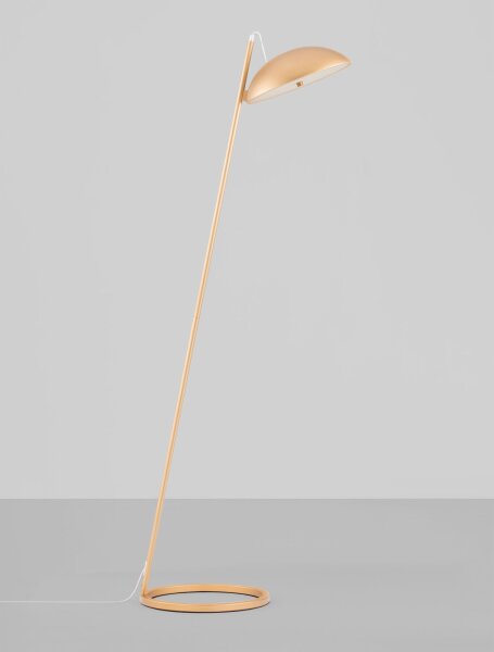LED Stehleuchte in Gold 153 cm dimmbar warmweiß HAVEN Modern