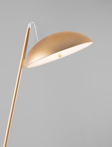 LED Stehleuchte in Gold 153 cm dimmbar warmweiß HAVEN Modern