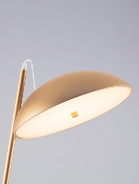 LED Stehleuchte in Gold 153 cm dimmbar warmweiß HAVEN Modern