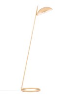 LED Stehleuchte in Gold 153 cm dimmbar warmwei&szlig;...