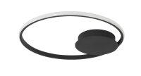 LED Deckenlampe rund &Oslash; 50 cm Schwarz dimmbar...