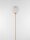 LED Stehlampe rund 162 cm in Gold dimmbar Klarglas warmweiß