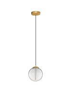 LED H&auml;ngelampe in Gold &Oslash; 22 cm dimmbar...