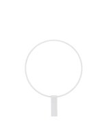 LED Deckenlampe Ring &Oslash; 60 cm Wei&szlig; dimmbar...
