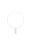 LED Deckenlampe Ring Ø 60 cm Weiß dimmbar schwenkbar Modern